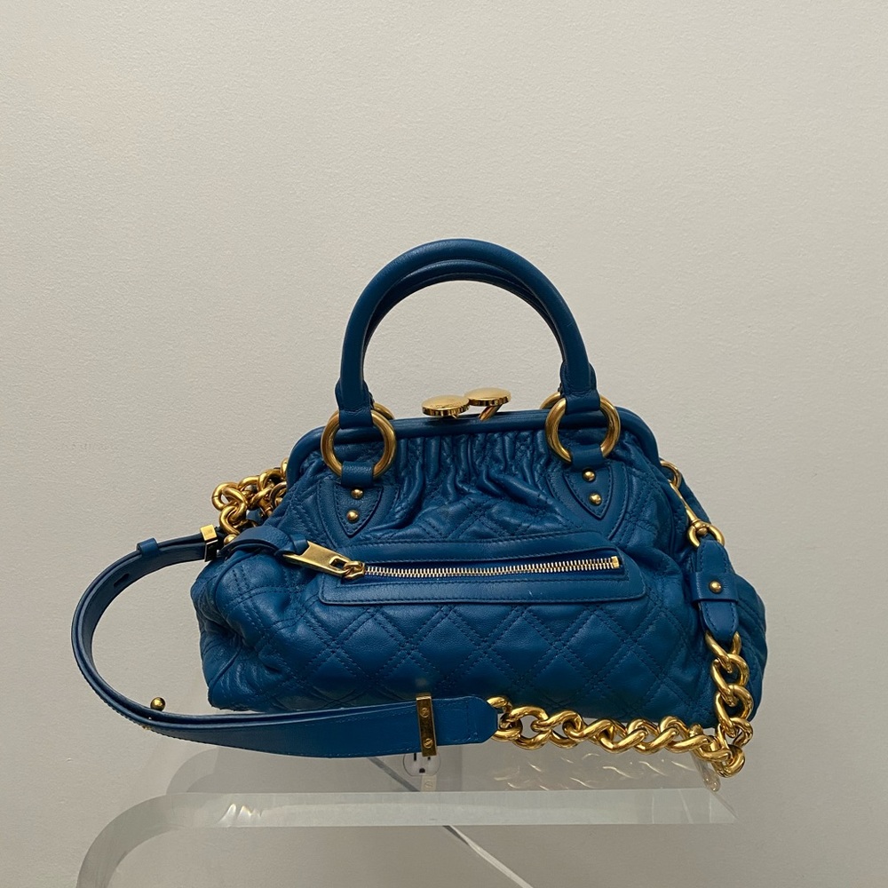 MARC JACOBS Blue Stam Bag